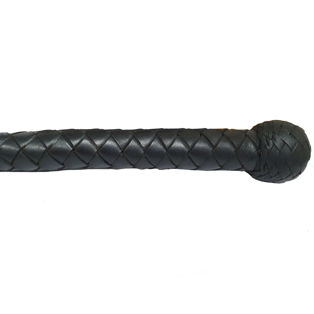 Forked Saddle Leather Snake Whip - Image 3