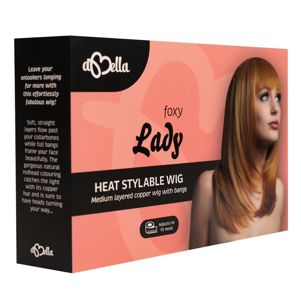 Abell'a Foxy Lady 36cm Straight Synthetic Wig With Bangs - Image 3