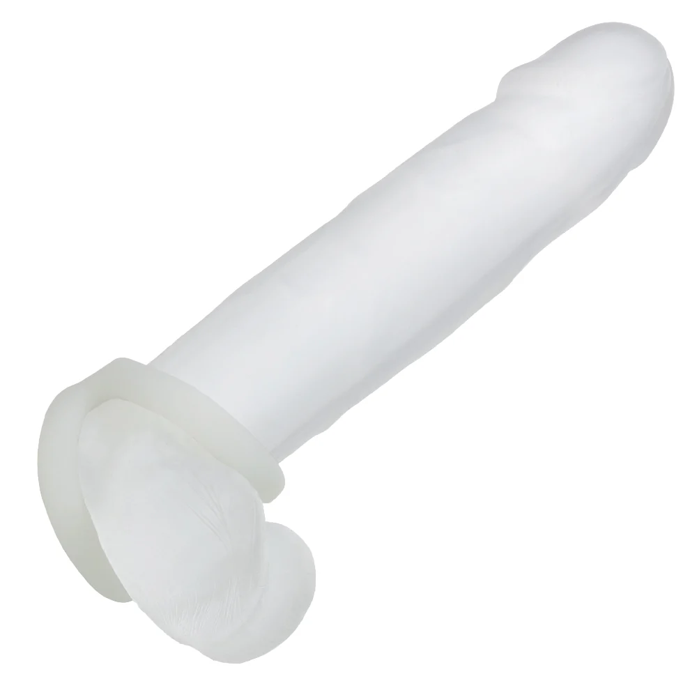 Alpha Liquid Silicone Snug Tugger Cock & Ball Ring - Image 6