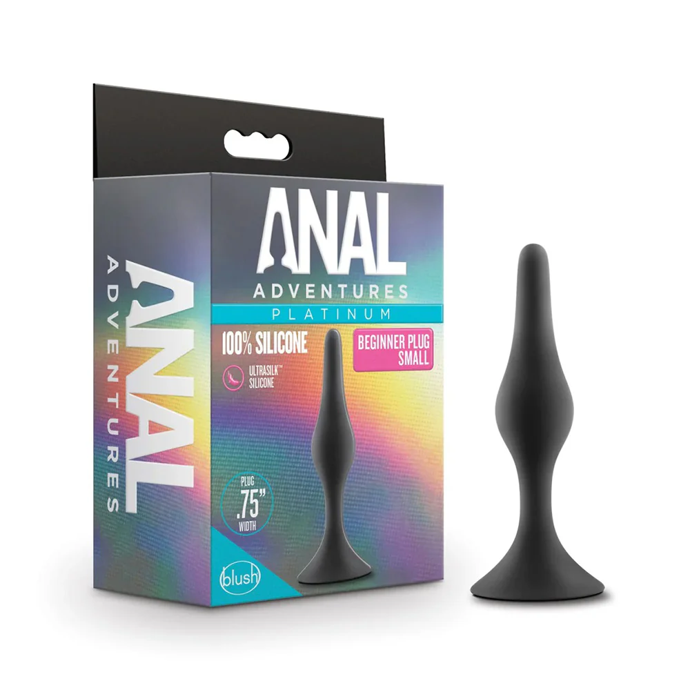 Anal Adventures Platinum Silicone Beginner's Plug - Small - Image 6