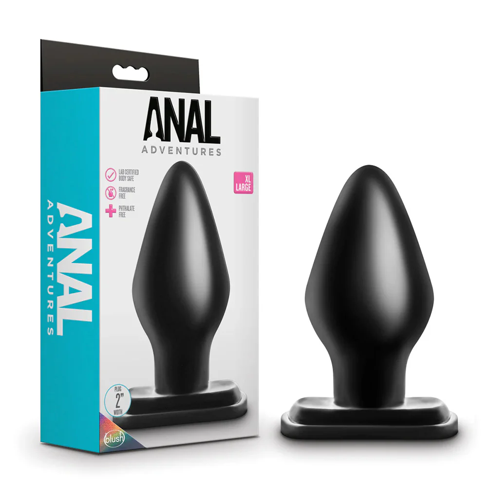 Anal Adventures PVC Butt Plug - XL - Image 4