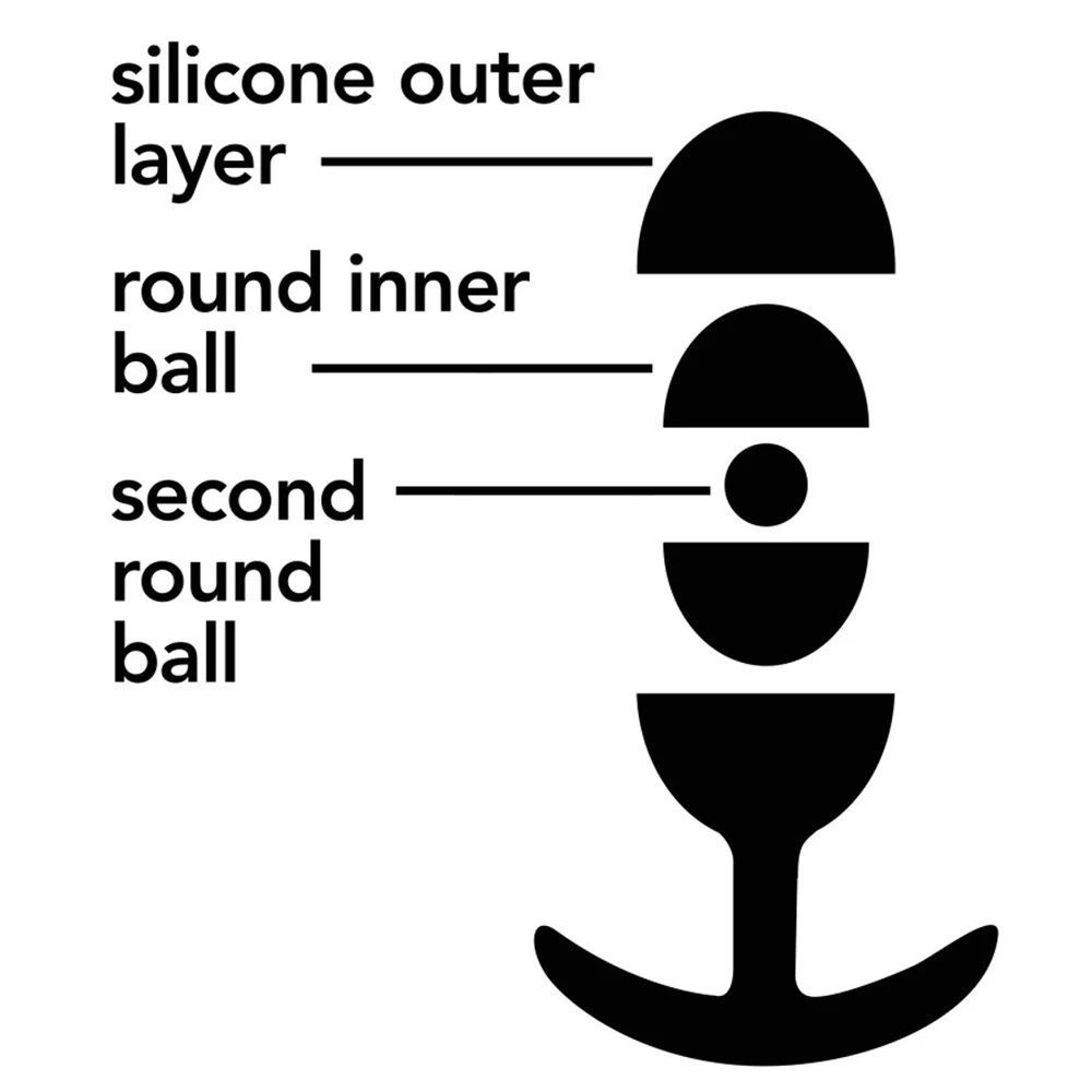 Anal Adventures Vibra Slim Plug With Rolling Weight - Medium - Image 6