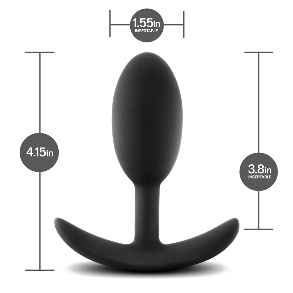 Anal Adventures Vibra Slim Plug With Rolling Weight - Medium - Image 7
