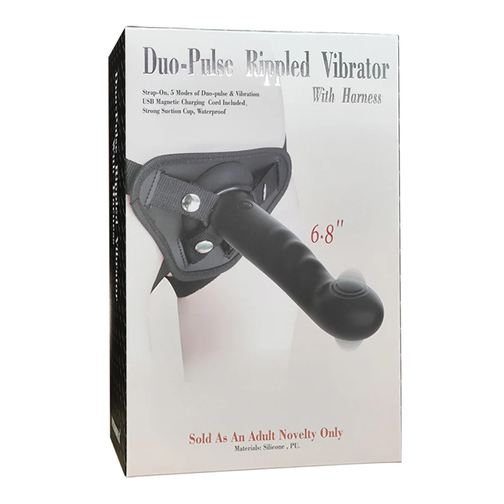 Aphrodisia Duo Pulse Thumping Dildo With Strap-On Harness - Image 5