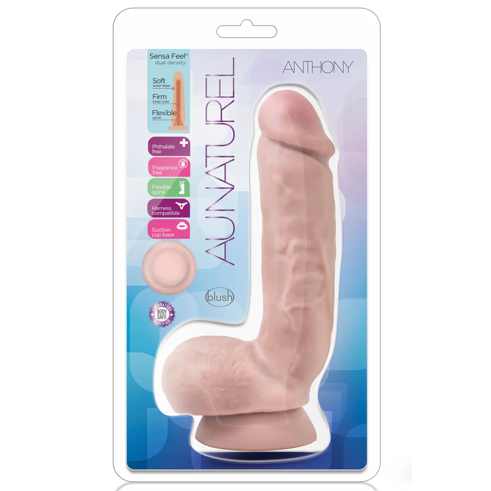Au Naturel Anthony Realistic Girthy Dual-Density Dildo - Image 5