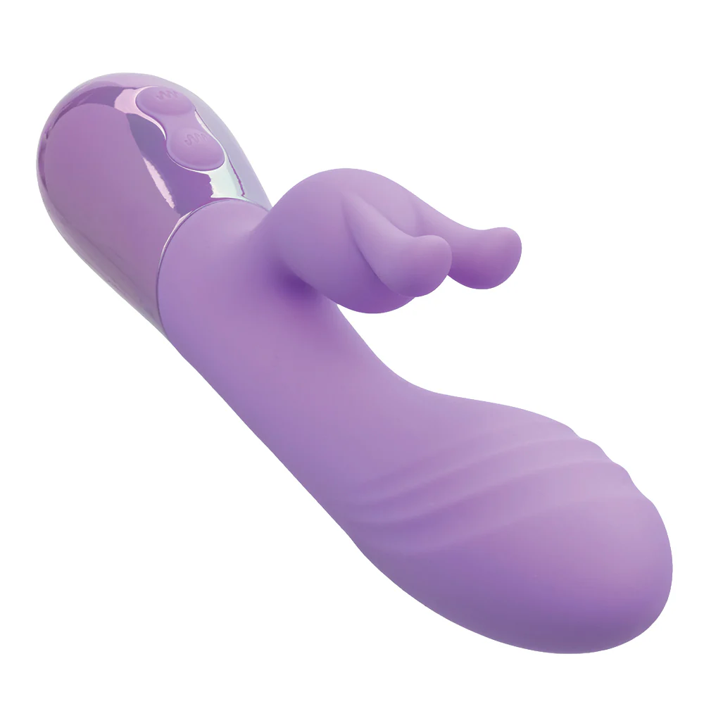 Aura Dual Bunny Ribbed Silicone G-Spot Rabbit Vibrator - Image 3