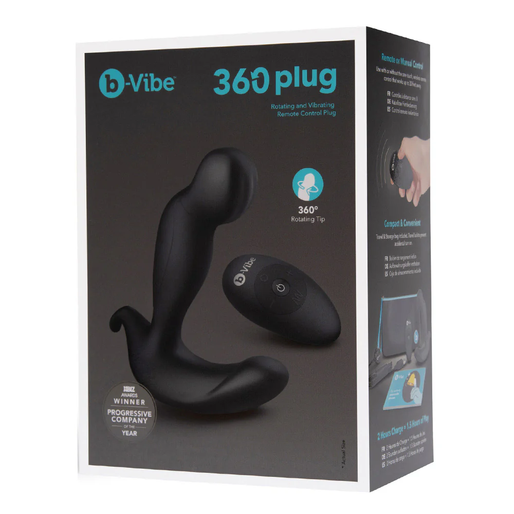 B-Vibe 360 Rotating & Vibrating Remote Control Prostate Plug - Image 9