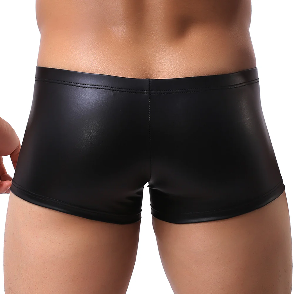 Cerise Matte Wet Look Boxers - Image 3