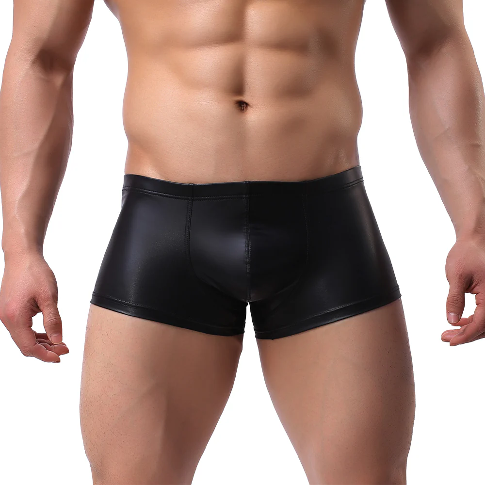 Cerise Matte Wet Look Boxers - Image 4