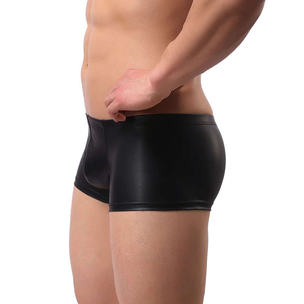 Cerise Matte Wet Look Boxers - Image 5