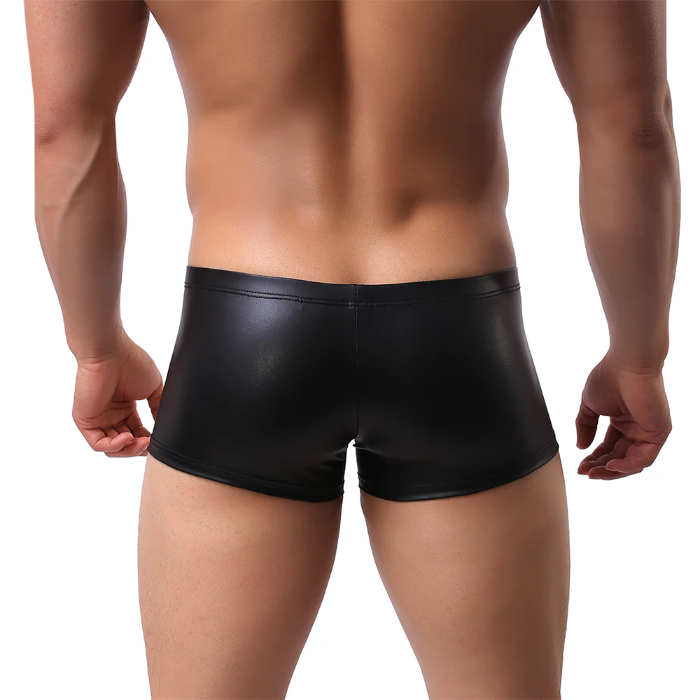 Cerise Matte Wet Look Boxers - Image 6
