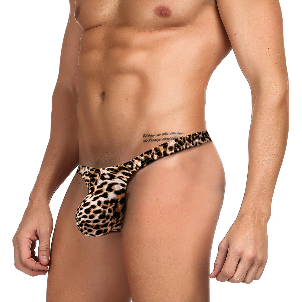 Cerise Soft Leopard Print Thong - Image 5