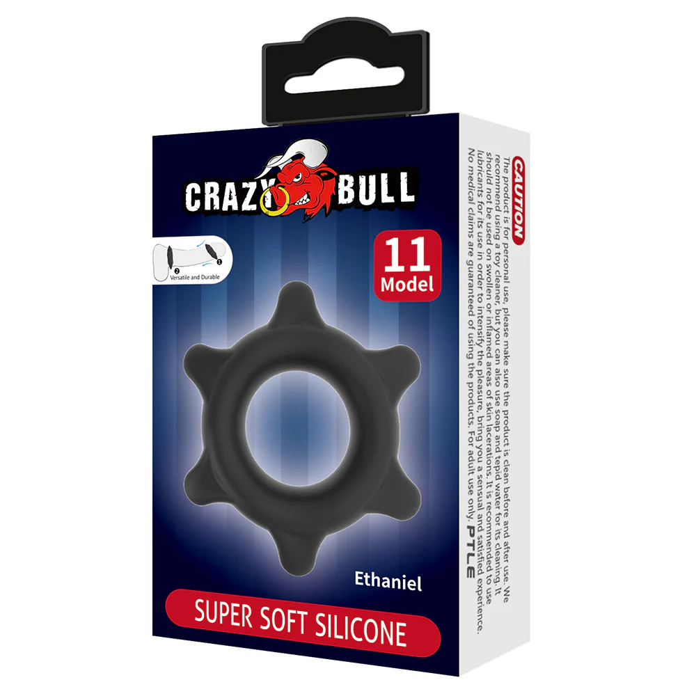 Crazy Bull Ethaniel Silicone Cock Ring (Model 11) - Image 5