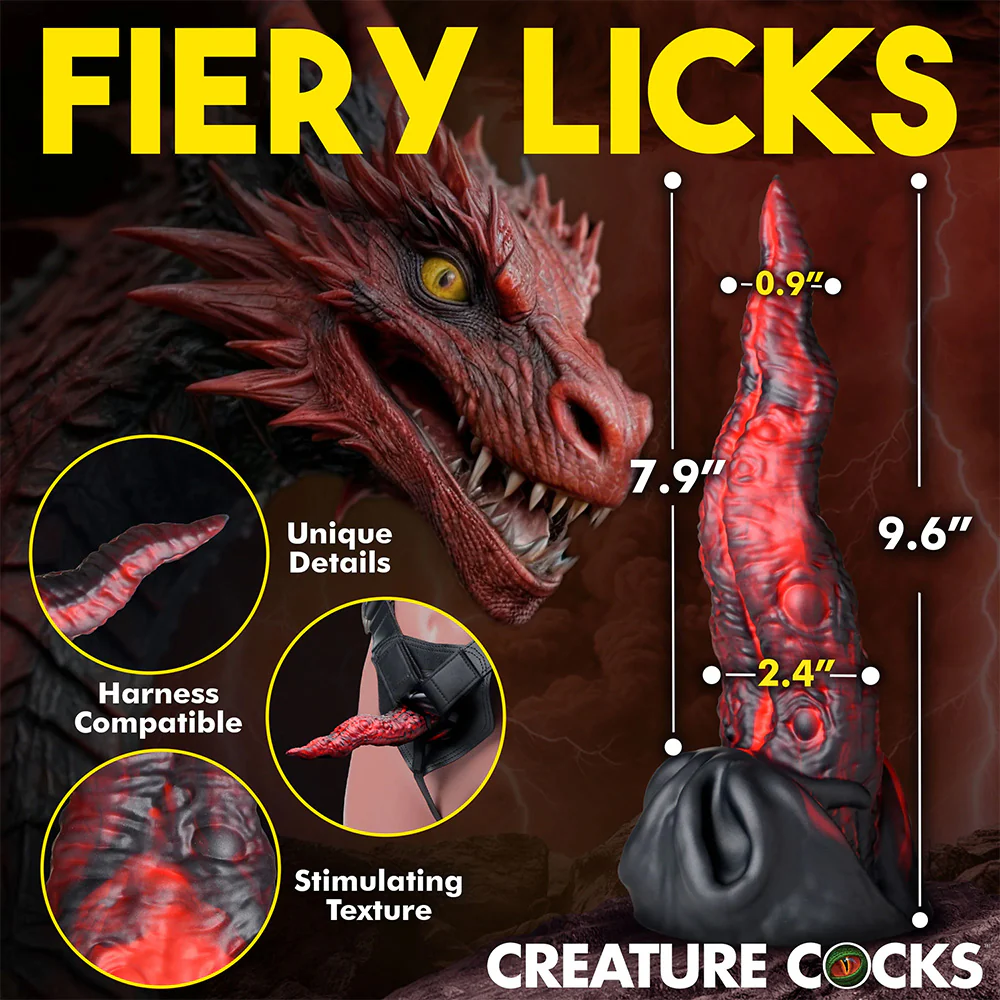 Creature Cocks Dragon Tongue Silicone Monster Dildo - Image 4
