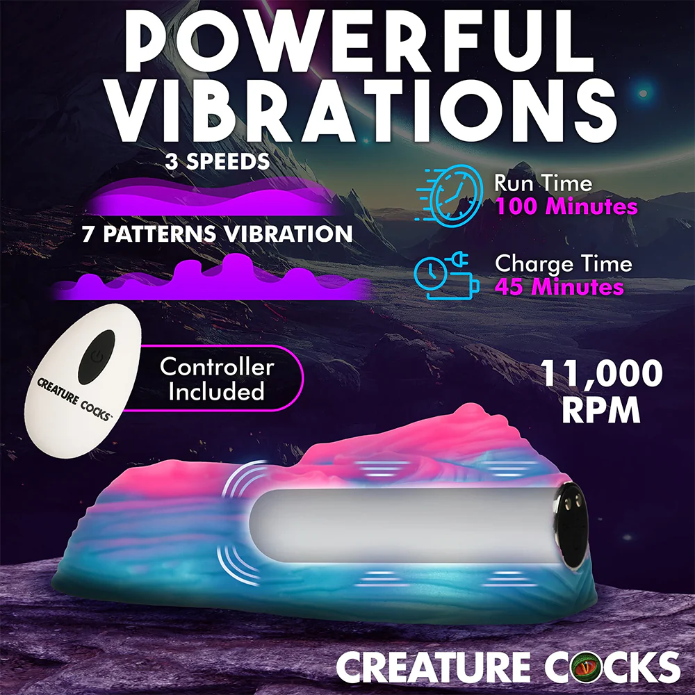 Creature Cocks Vulvaron Vibrating Grinder With Remote - Image 7