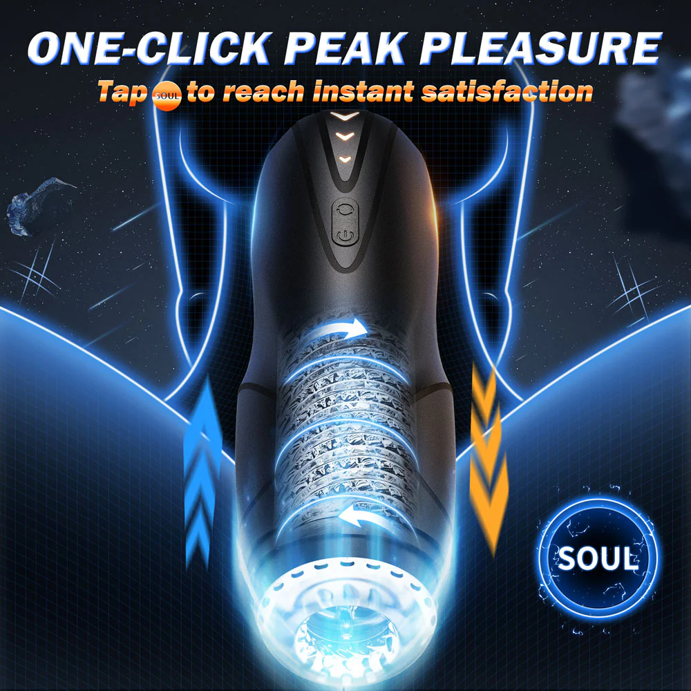 CyberSkin The Galaxy Voy Rotating Stroking Automatic Masturbator - Image 3