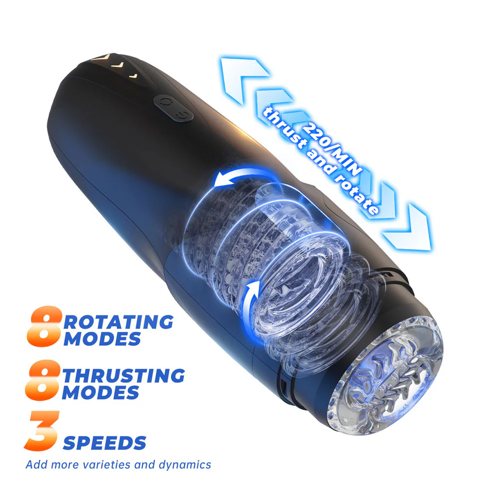 CyberSkin The Galaxy Voy Rotating Stroking Automatic Masturbator - Image 6