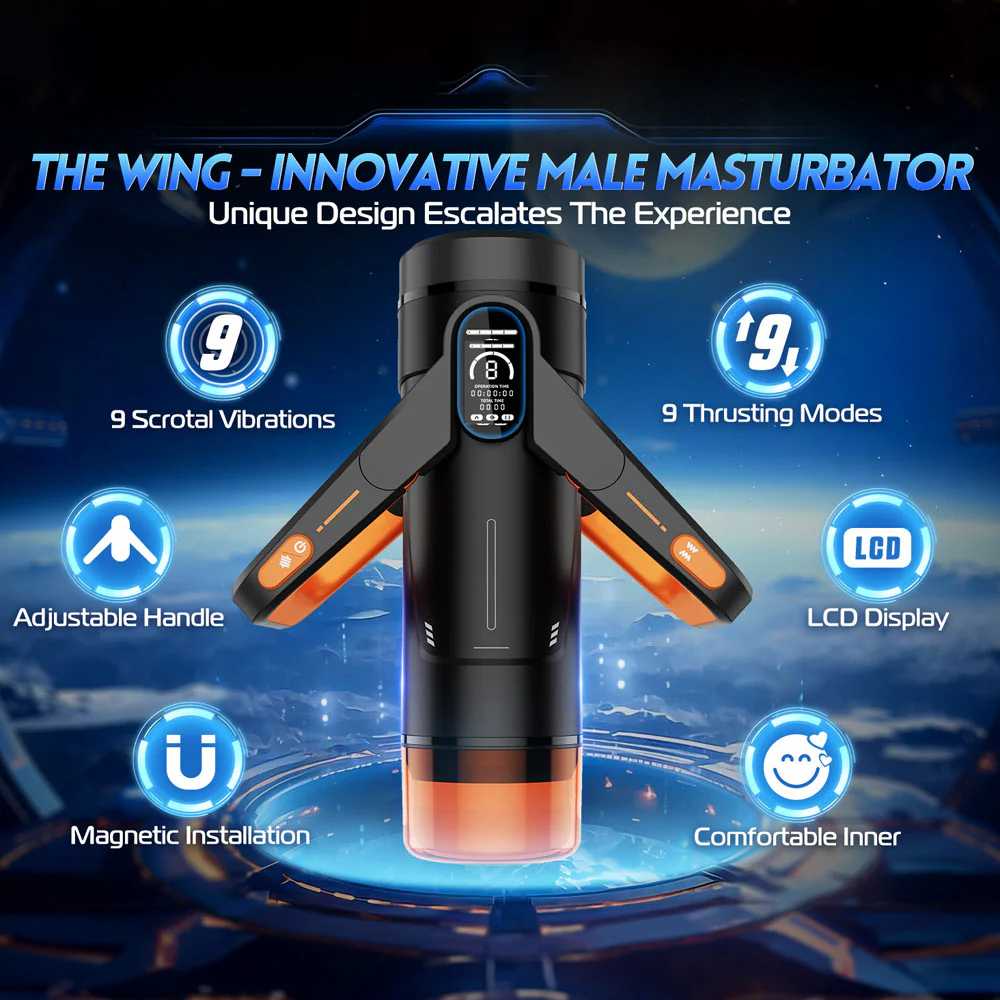 CyberSkin The Wing Vibrating Stroking Automatic Male Masturbator - Image 2