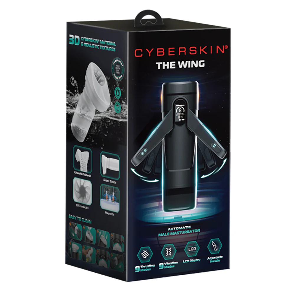 CyberSkin The Wing Vibrating Stroking Automatic Male Masturbator - Image 9