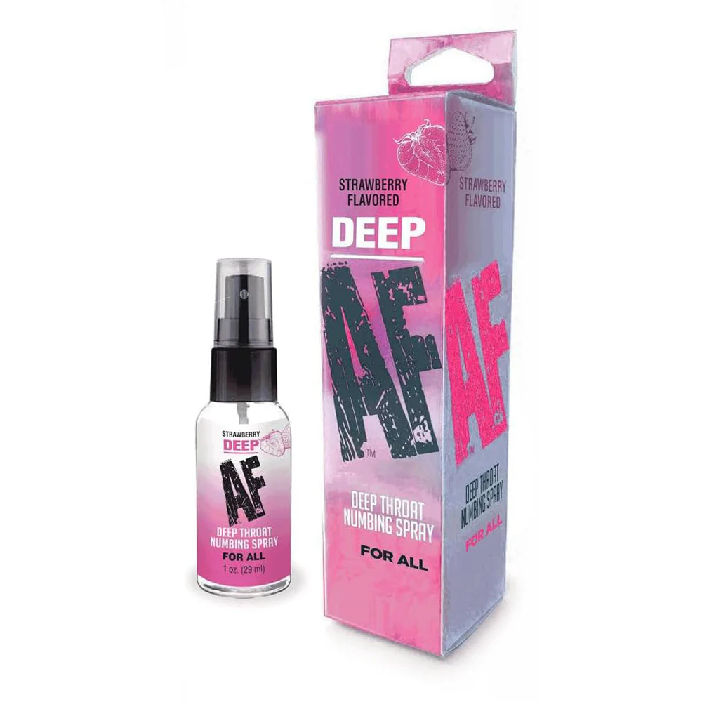 Deep AF Throat Numbing Spray - Strawberry Flavour