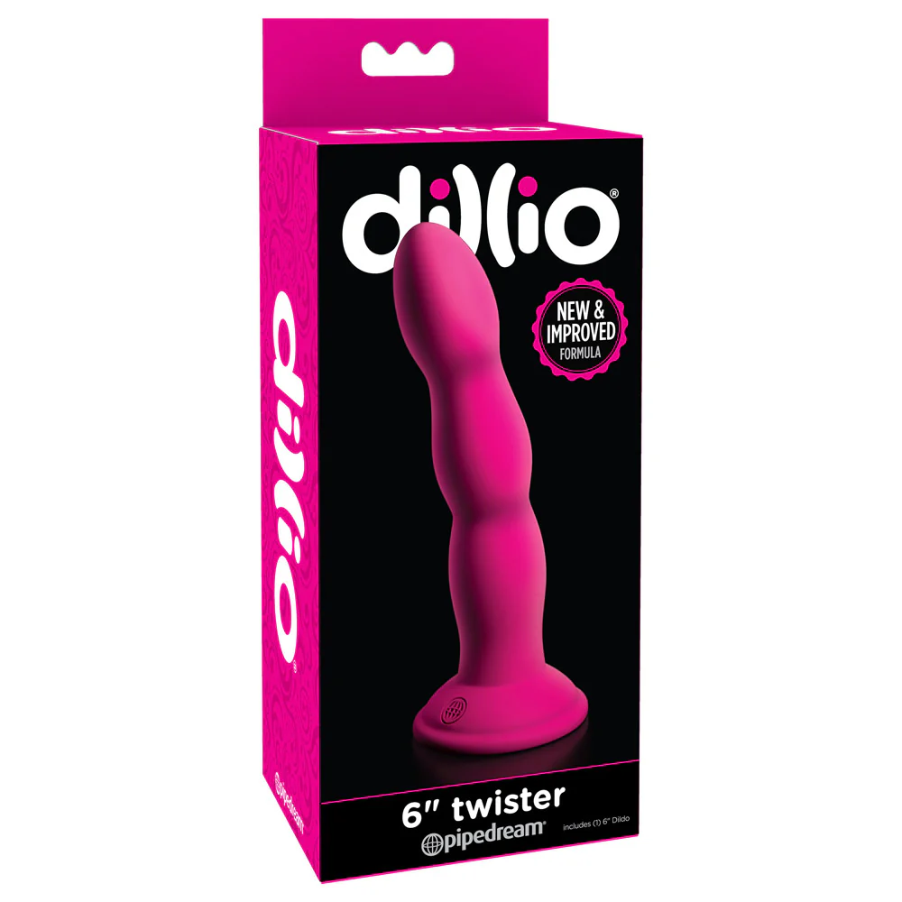 Dillio 6" Twister Dildo With Suction Cup - Image 3