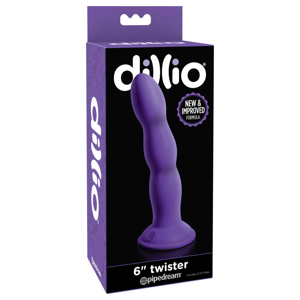 Dillio 6" Twister Dildo With Suction Cup - Image 6