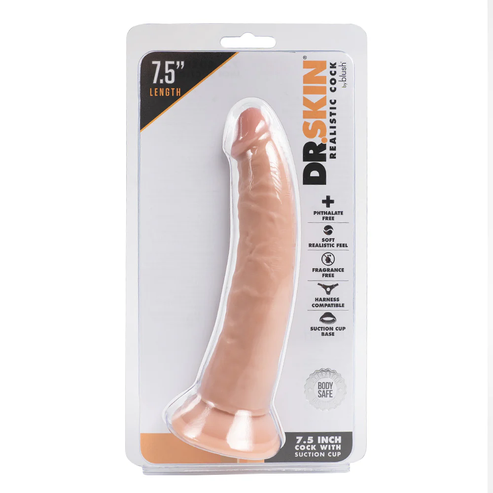Dr. Skin Realistic 7.5" Cock Dildo With Suction Cup - Image 7