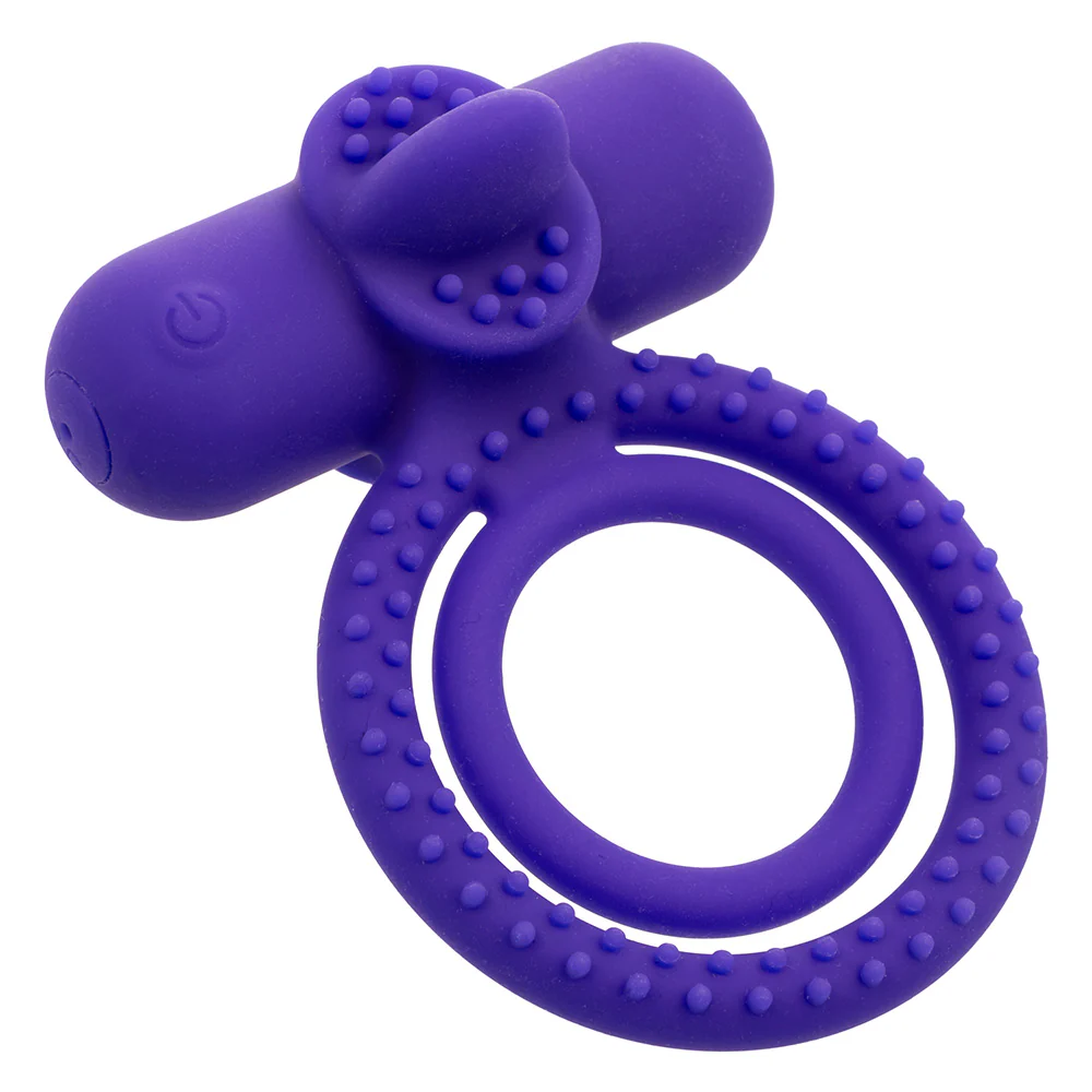 Dual Climaxer Rechargeable Vibrating Textured Silicone Cock Ring - Image 3