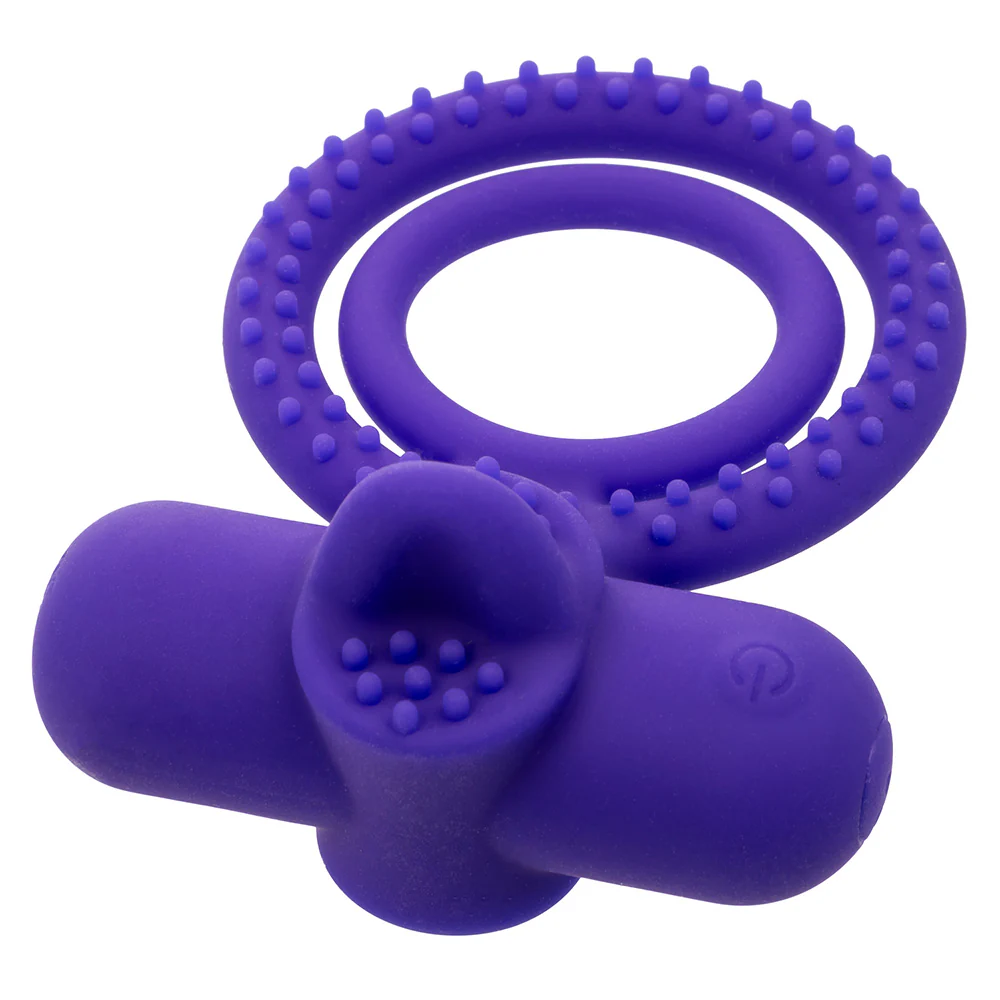 Dual Climaxer Rechargeable Vibrating Textured Silicone Cock Ring - Image 4