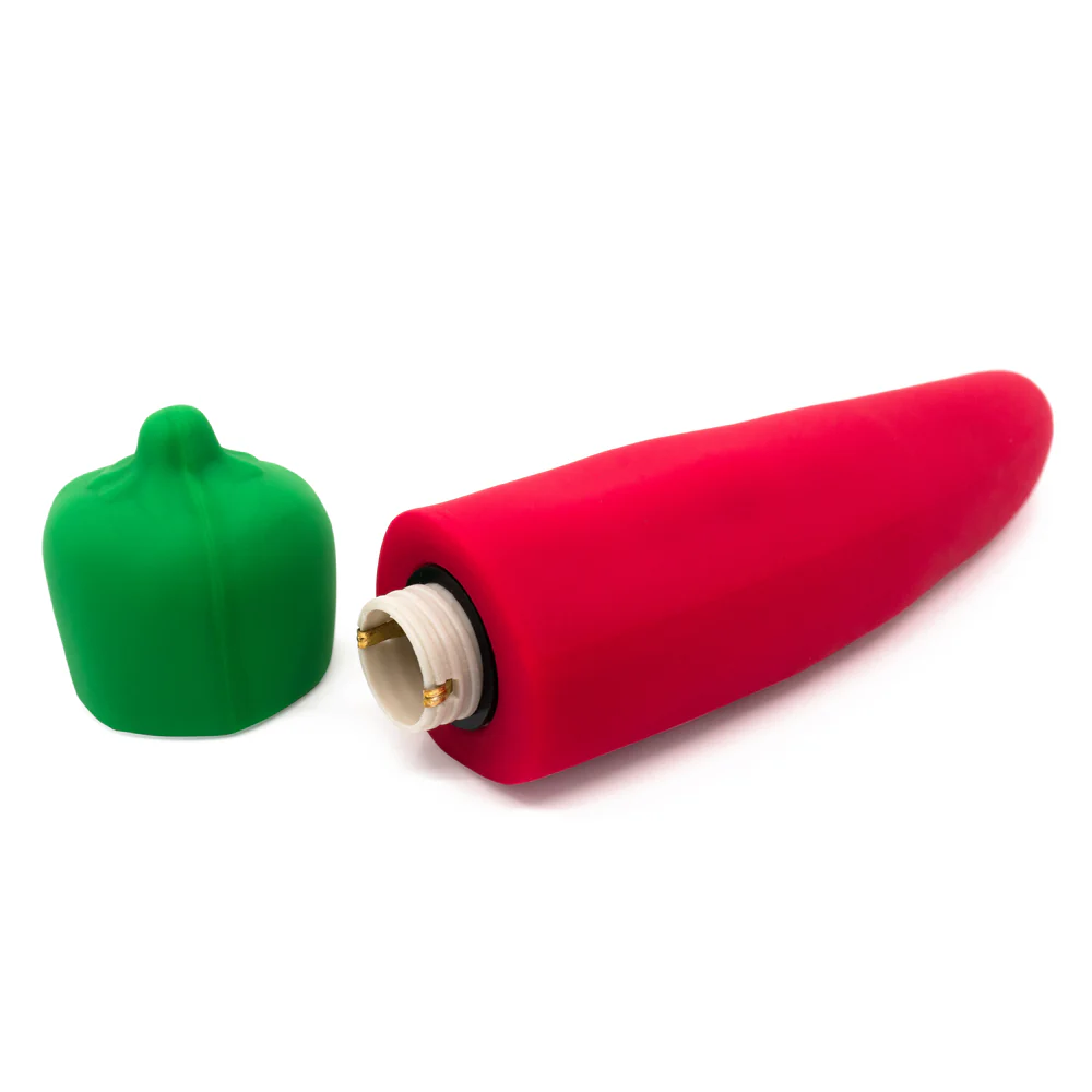 Emojibator Chili Pepper Emoji Tapered Silicone Mini Vibrator - Image 4