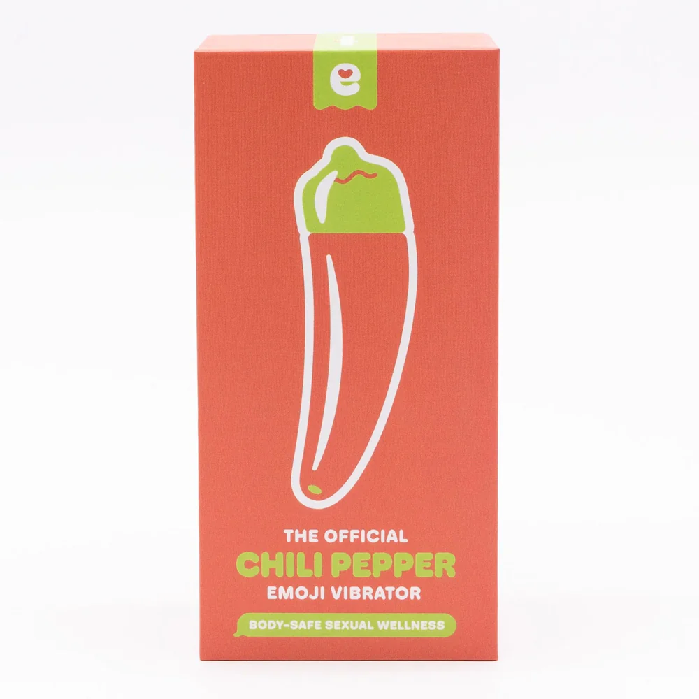 Emojibator Chili Pepper Emoji Tapered Silicone Mini Vibrator - Image 8