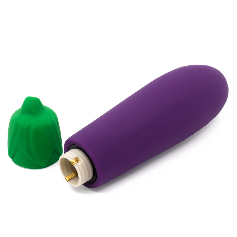 Emojibator Eggplant Emoji Silicone Mini Vibrator - Image 4