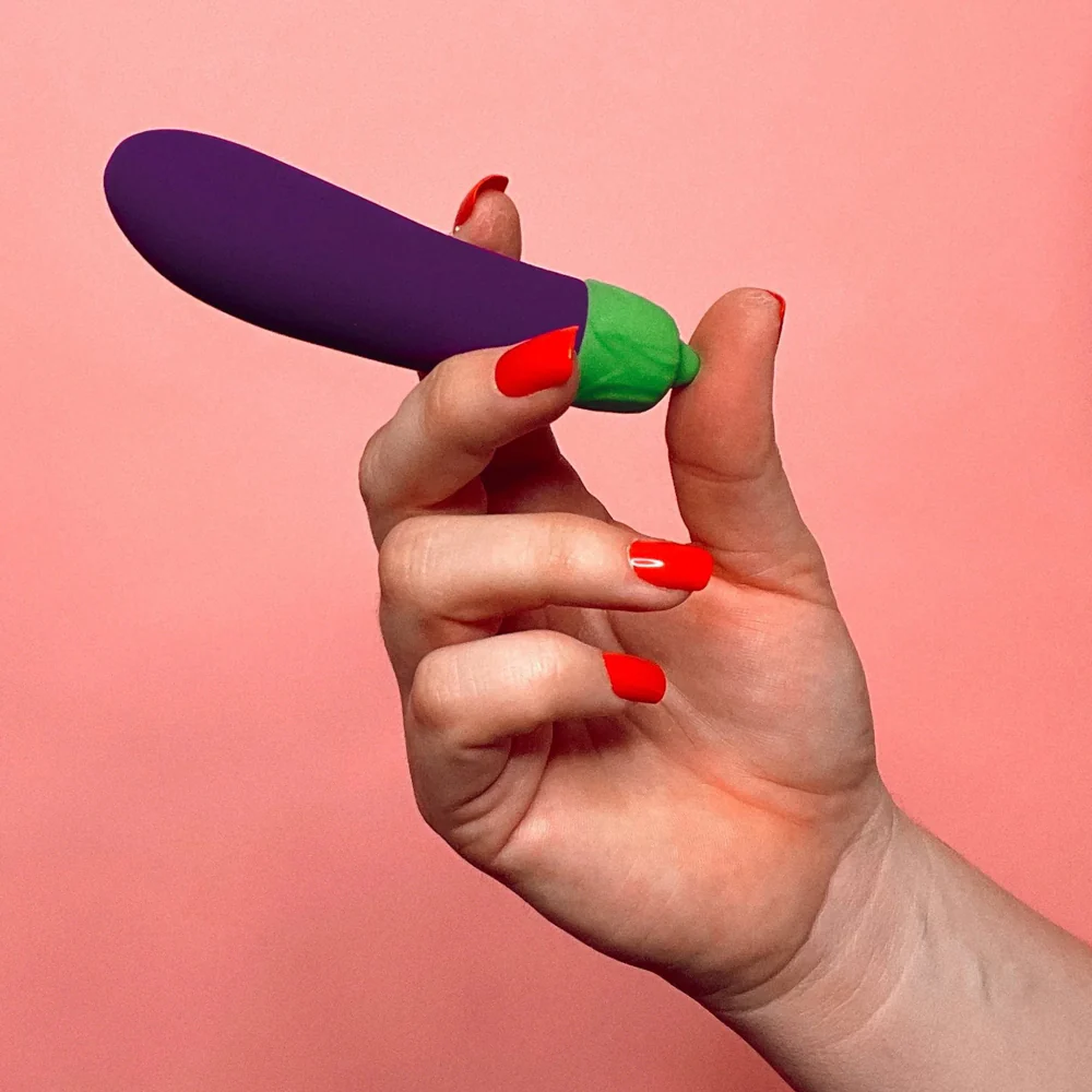Emojibator Eggplant Emoji Silicone Mini Vibrator - Image 5