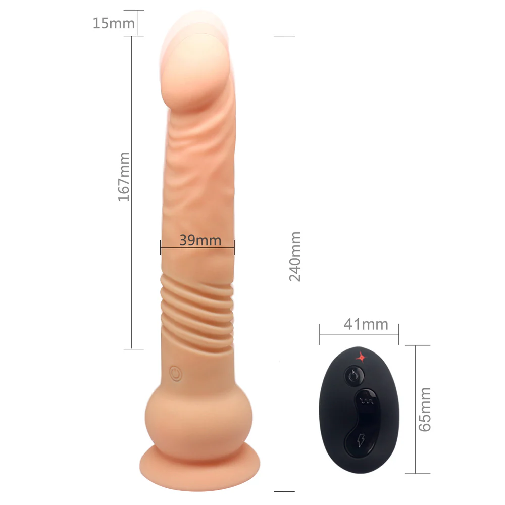 Escapade Commander 7" Thrusting & Rotating Silicone Dildo - Image 10