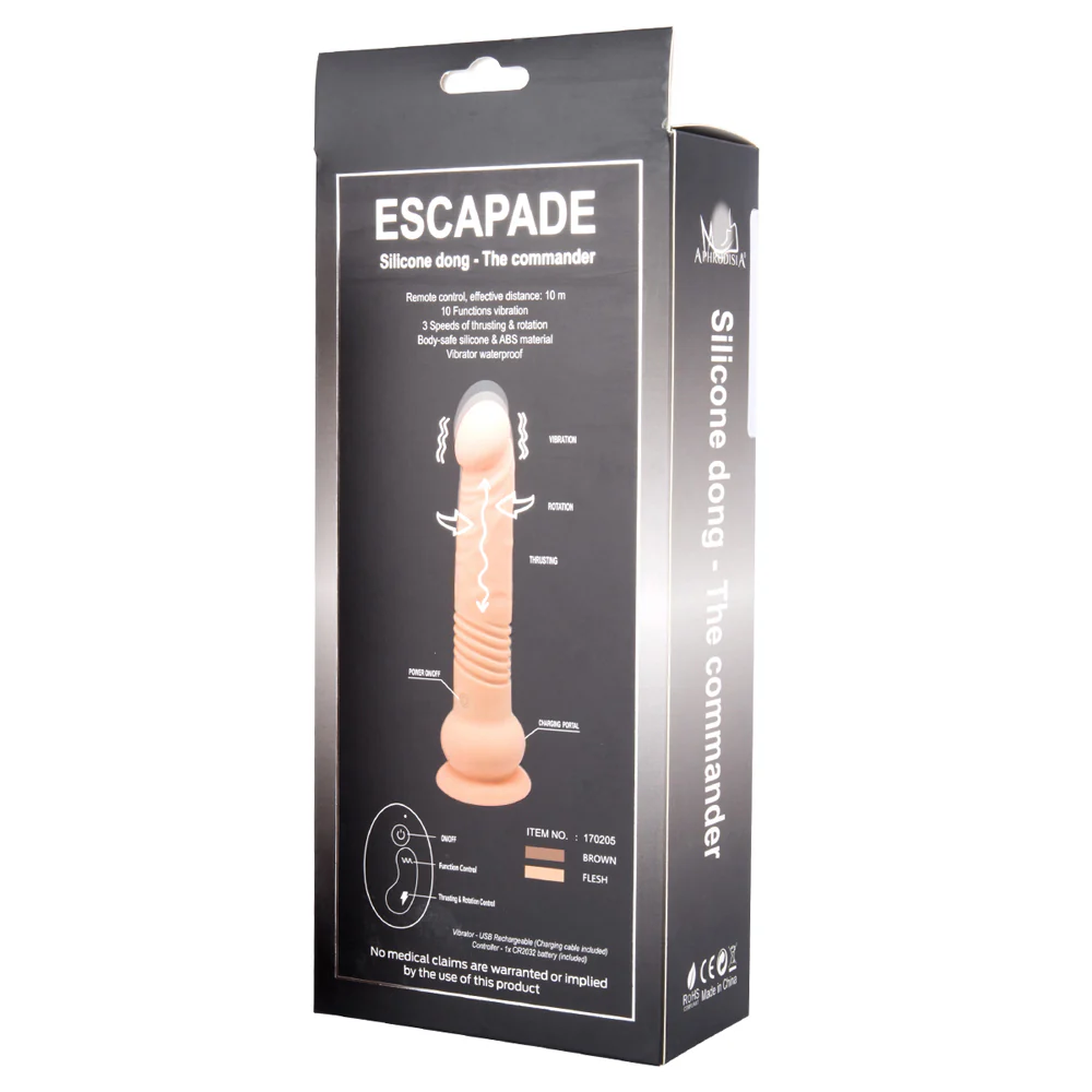 Escapade Commander 7" Thrusting & Rotating Silicone Dildo - Image 12