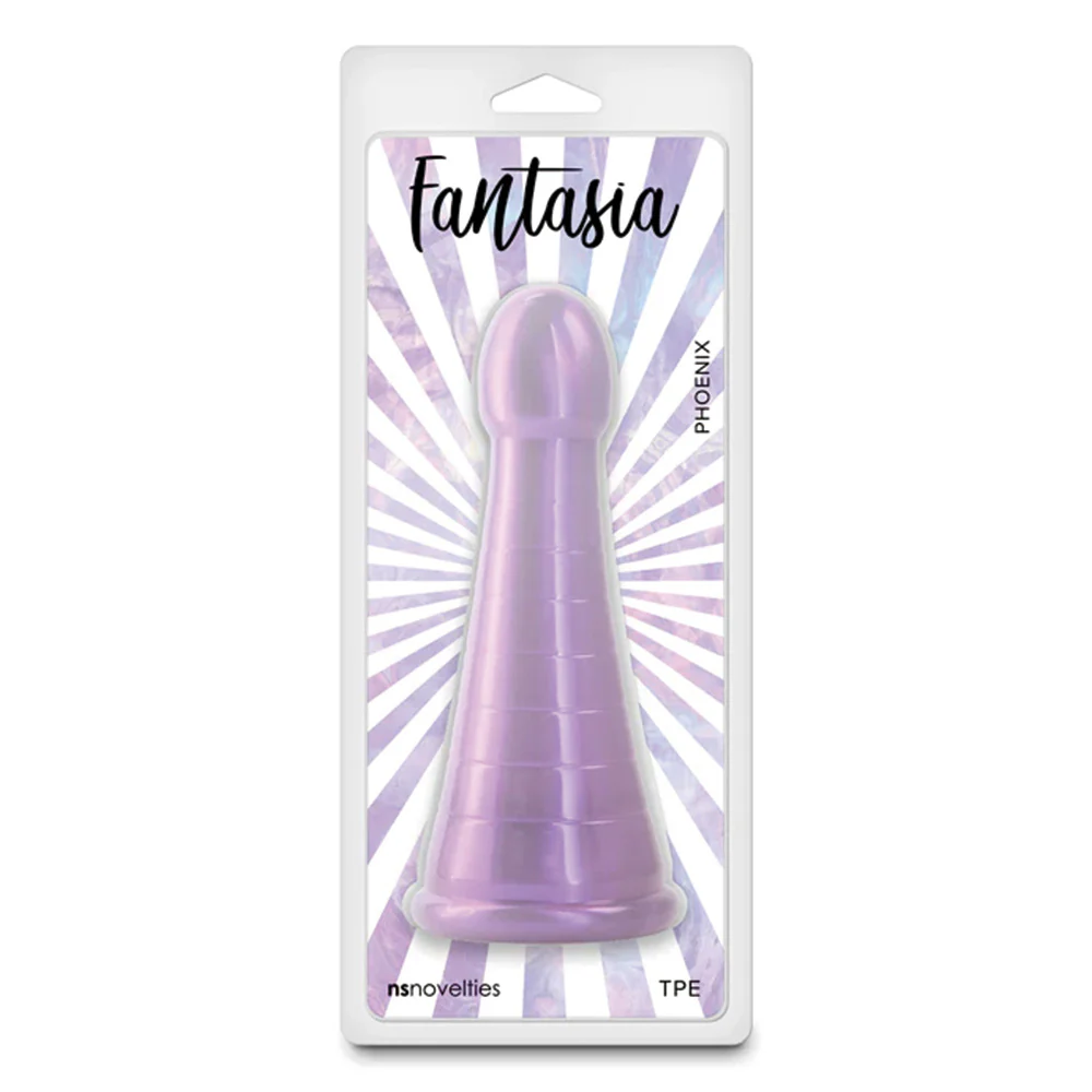 Fantasia Phoenix Ribbed Cone Anal Probe With Suction Cup - Image 3
