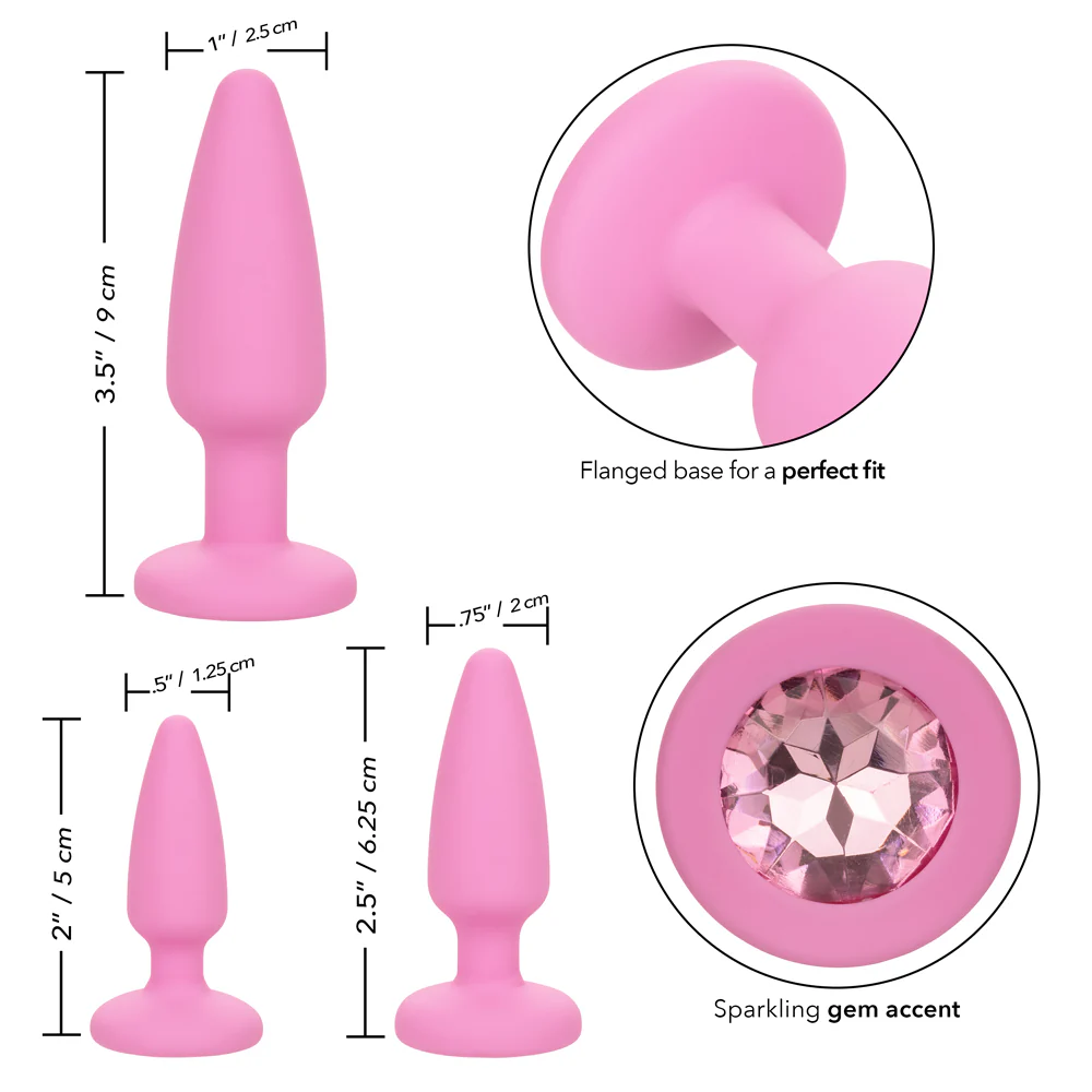 First Time Crystal Booty Anal Plug Training Kit - Image 9