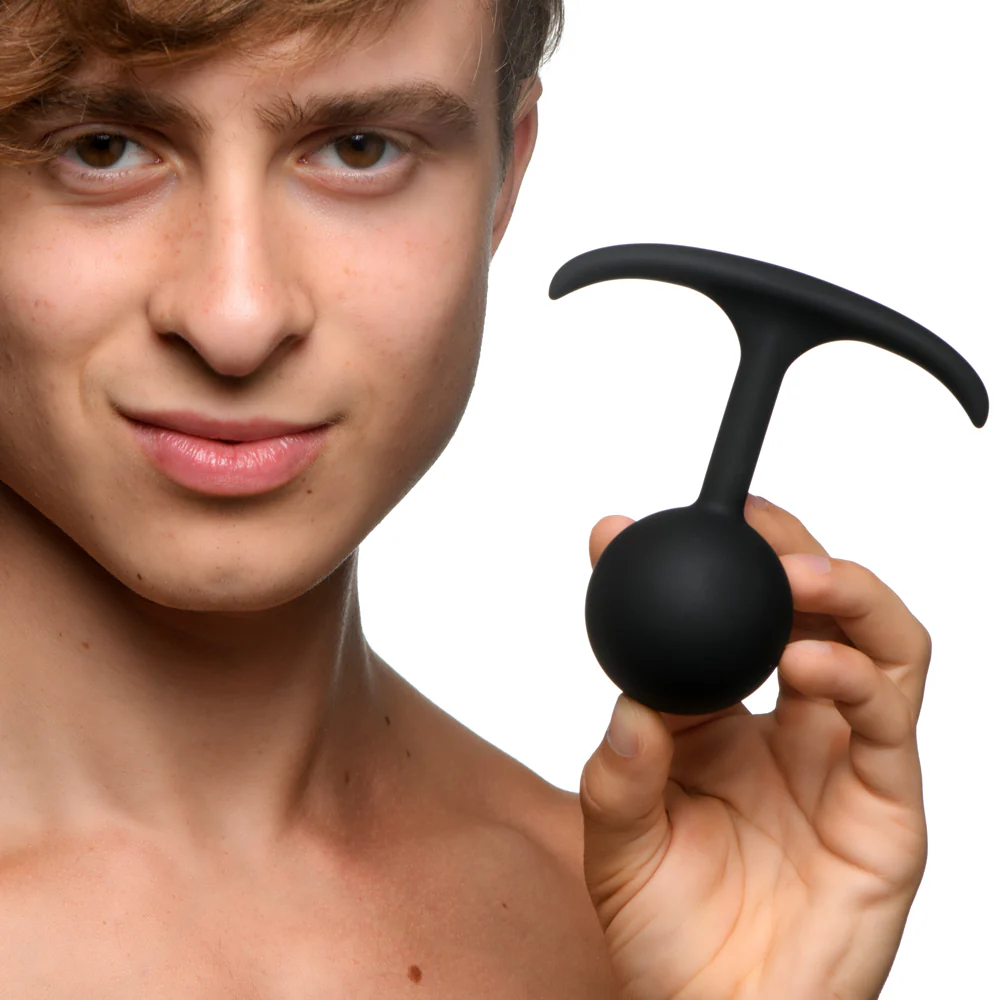 Heavy Hitters Weighted Round Comfort Anal Plug - Large - Image 2
