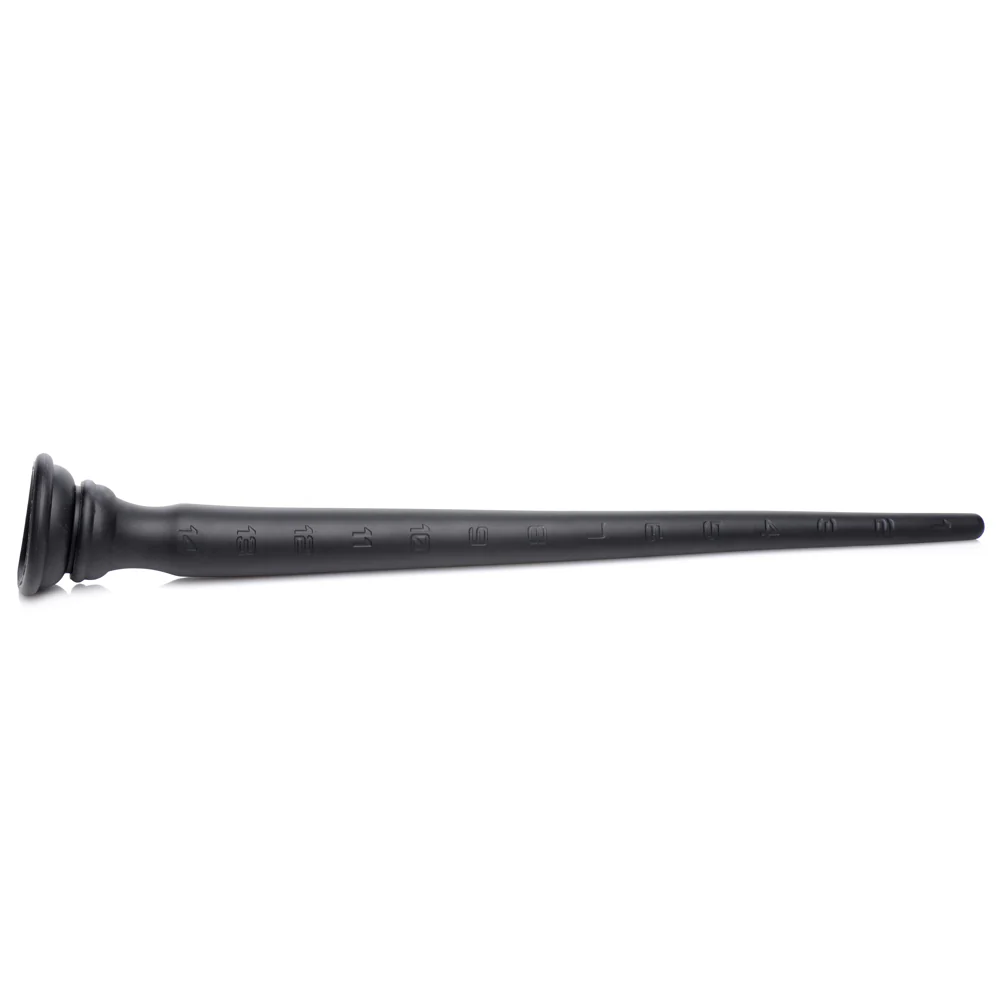 Hosed Silicone Tapered Anal Hose With Suction Cup - Image 3