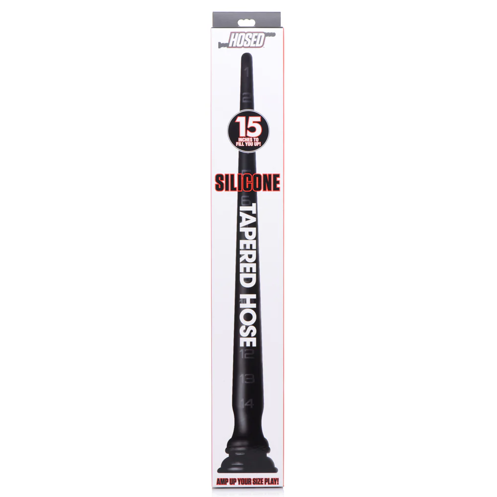 Hosed Silicone Tapered Anal Hose With Suction Cup - Image 7