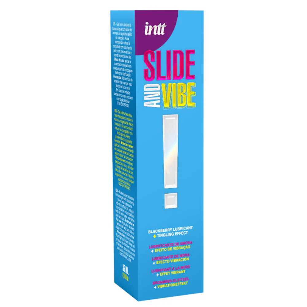 Intt Slide & Vibe Tingling Blackberry-Flavoured Water-Based Lubricant - Image 2
