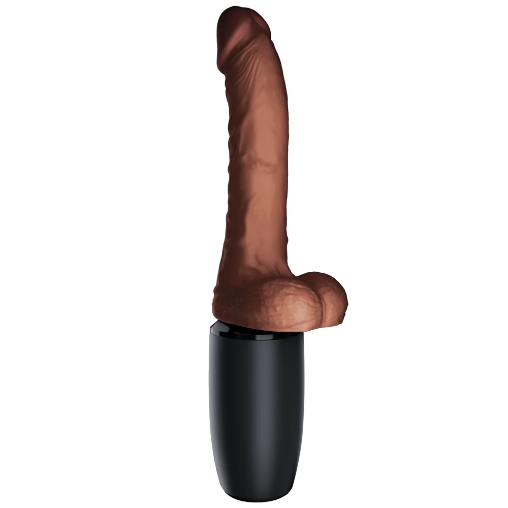 King Cock Plus 7.5" Triple Threat Thrusting, Warming Vibrating Dildo - Image 4