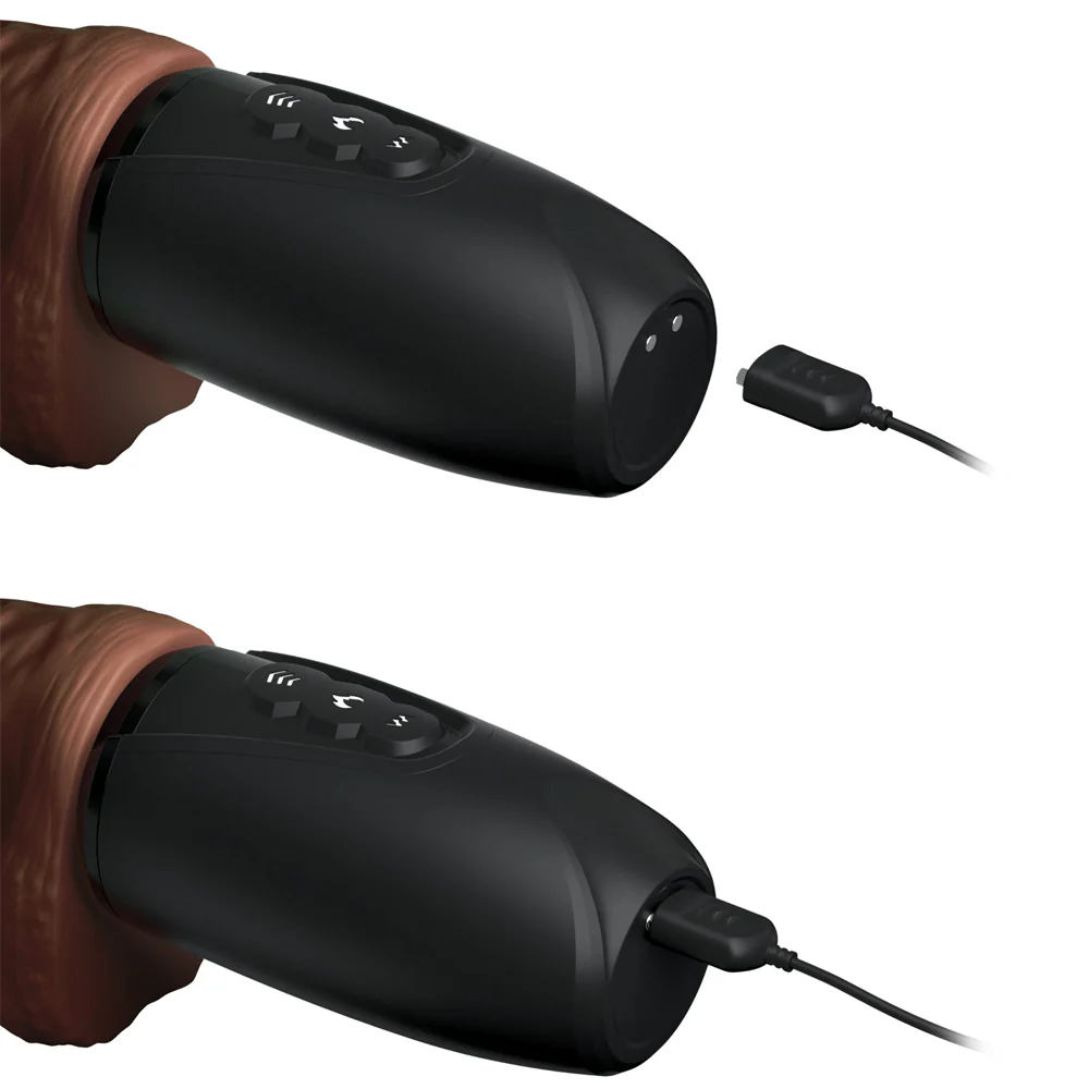King Cock Plus 7.5" Triple Threat Thrusting, Warming Vibrating Dildo - Image 8
