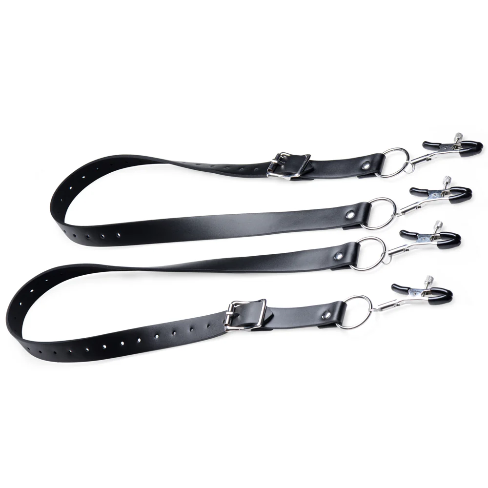 Master Series Spread Labia Spreader Straps With Clamps - Image 3