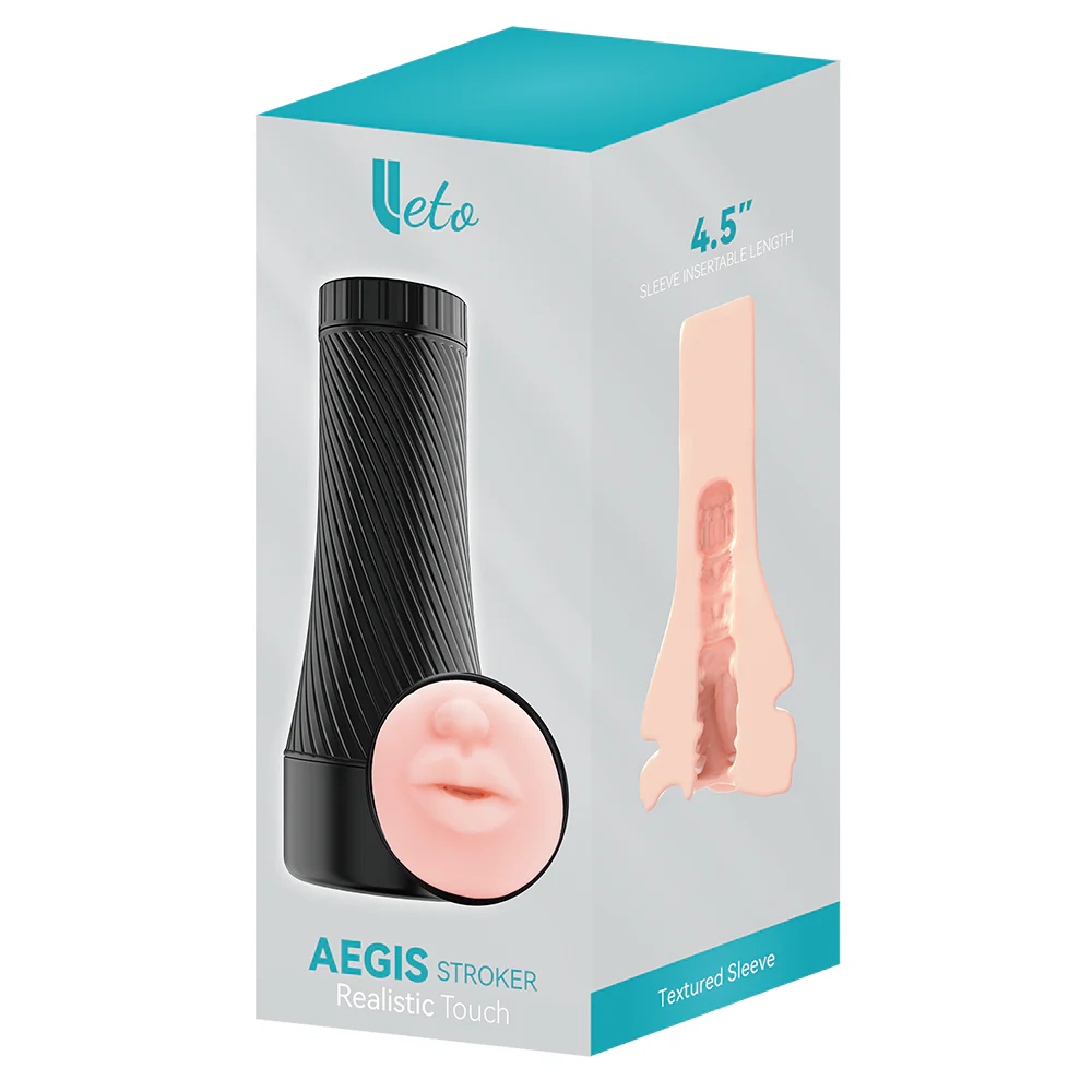 Leto 4.5" Aegis Stroker Realistic Touch Mouth Masturbator - Image 4