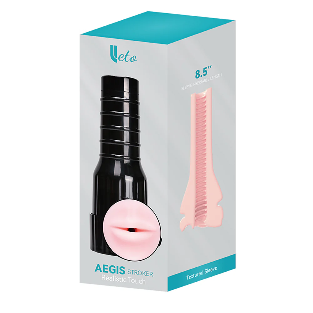 Leto 8.5" Aegis Stroker Realistic Touch Mouth Masturbator - Image 4