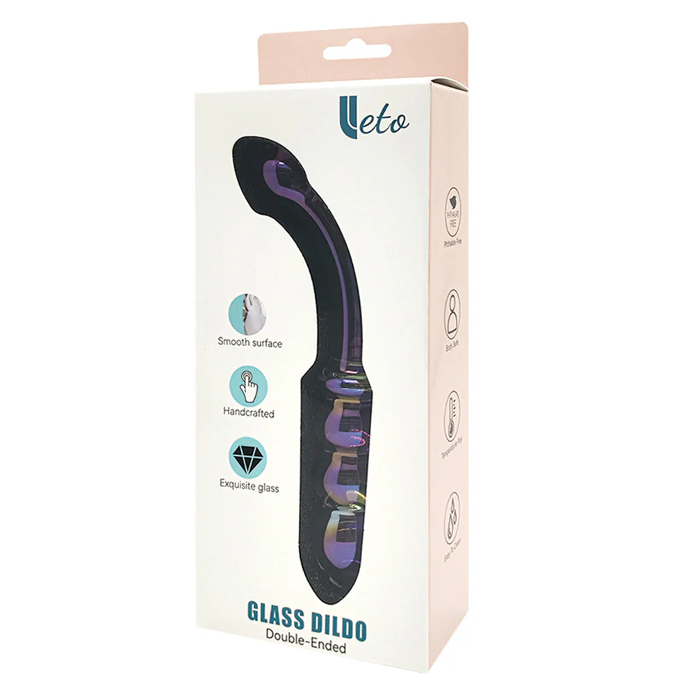Leto Magic Glass Double-Ended G-Spot & Prostate Dildo - Image 4