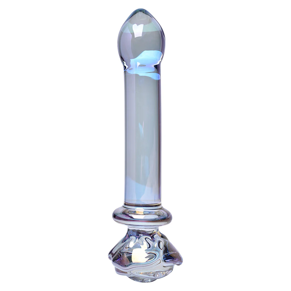 Leto Magic Glass G-Spot Dildo With Rose Handle - Image 3