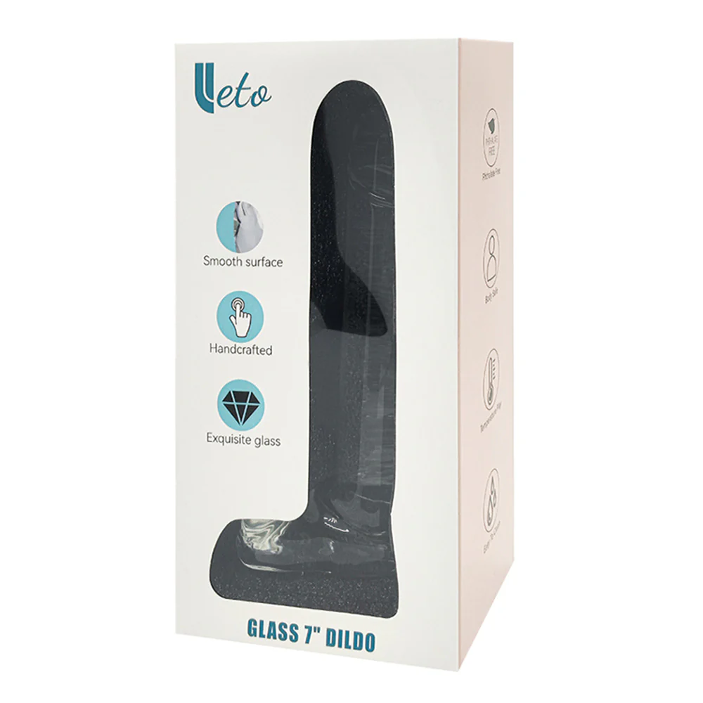 Leto Magic Glass Realistic 7" Straight Dildo - Image 4