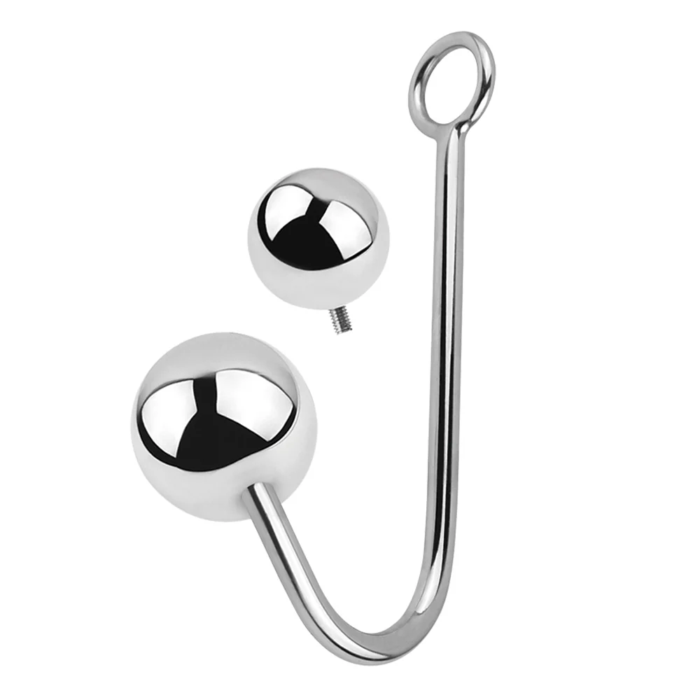 Leto Metal Anal Hook With 2 Interchangeable Balls - Image 2